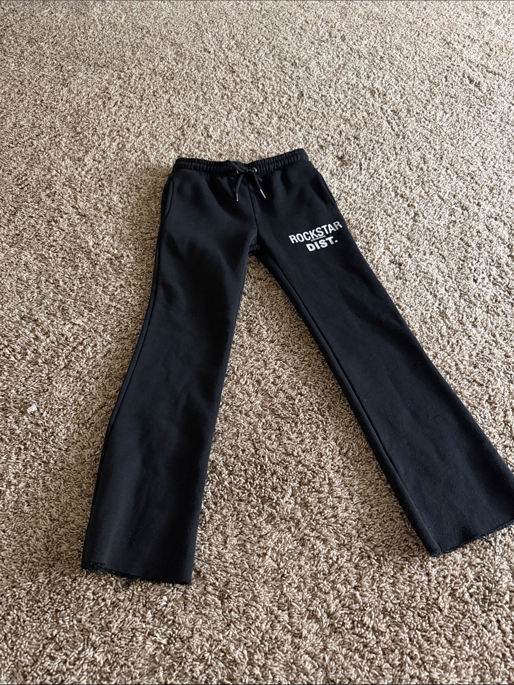 Black Rockstar Original Kids Flared Sweatpants